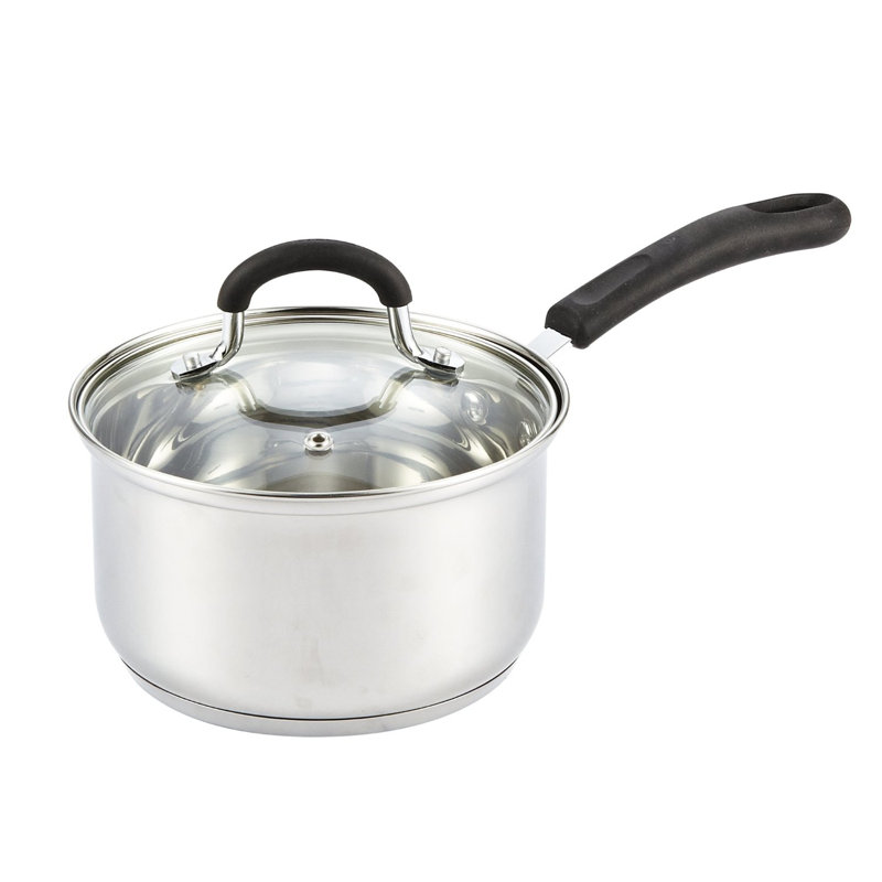 Cook N Home Stainless Steel Saucepan with Lid & Reviews Wayfair